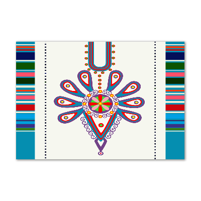 Cuadro metacrilato horizontal Patrón popular polaco