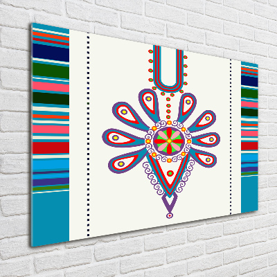 Cuadro metacrilato horizontal Patrón popular polaco
