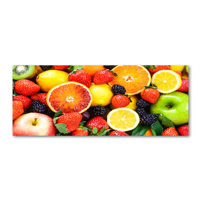 Cuadro metacrilato horizontal Frutas coloridas