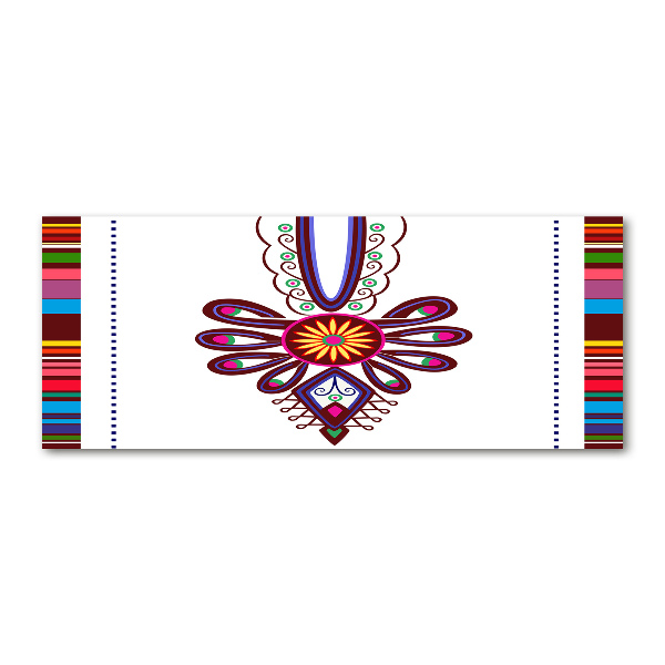 Pintura en acrílico horizontal Patrón popular polaco