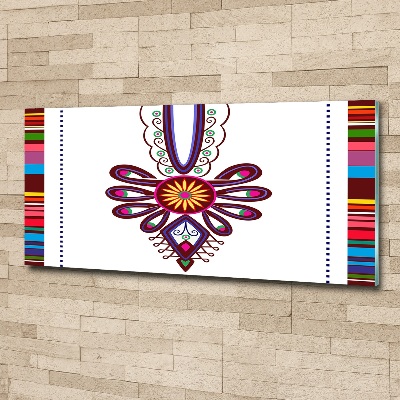 Pintura en acrílico horizontal Patrón popular polaco