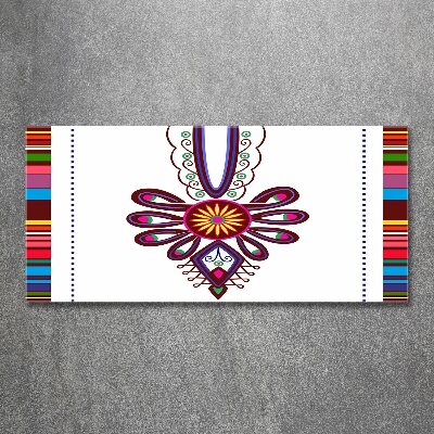 Pintura en acrílico horizontal Patrón popular polaco