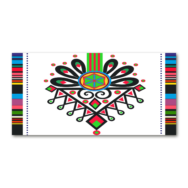 Cuadro metacrilato horizontal Patrón popular polaco