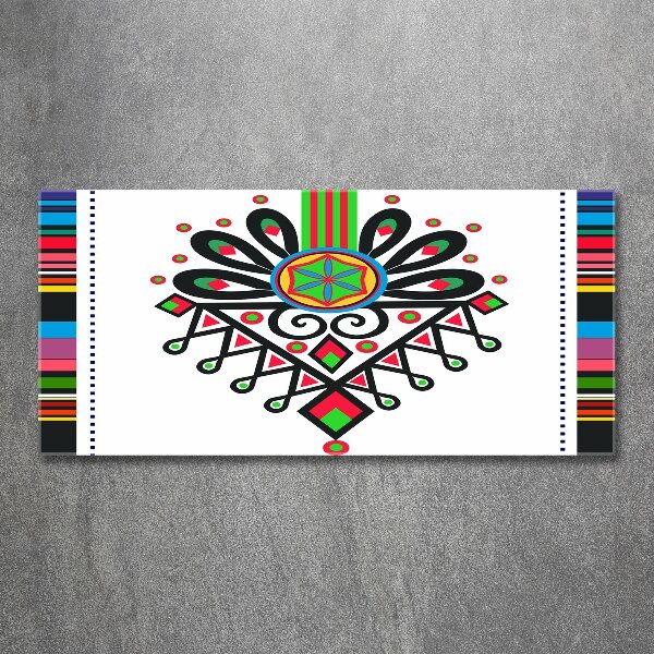 Cuadro metacrilato horizontal Patrón popular polaco
