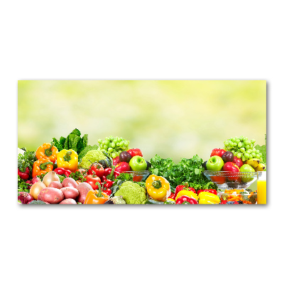 Foto en metacrilato horizontal Frutas y verduras