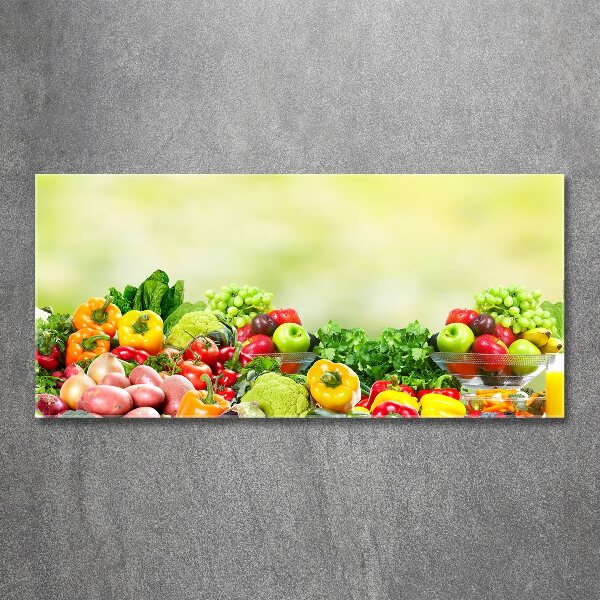 Foto en metacrilato horizontal Frutas y verduras