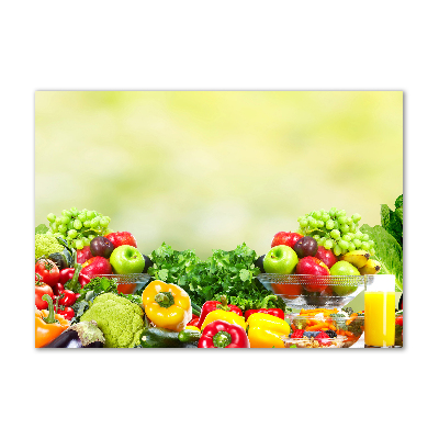 Foto en metacrilato horizontal Frutas y verduras
