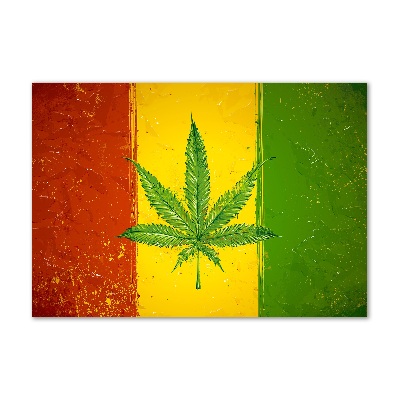 Cuadro acrílico horizontal Bandera rasta