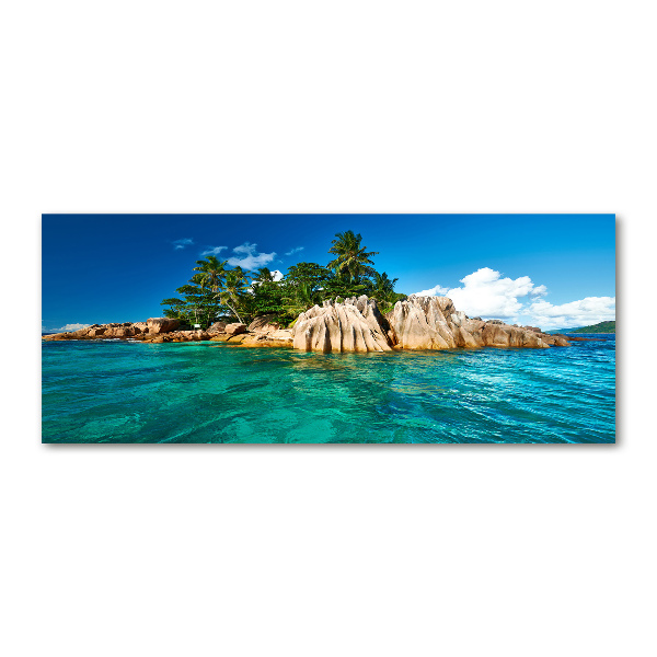 Cuadro metacrilato horizontal Isla tropical