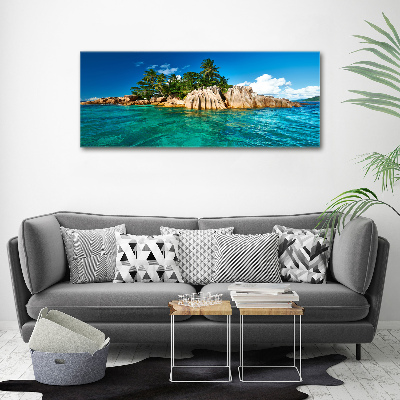 Cuadro metacrilato horizontal Isla tropical