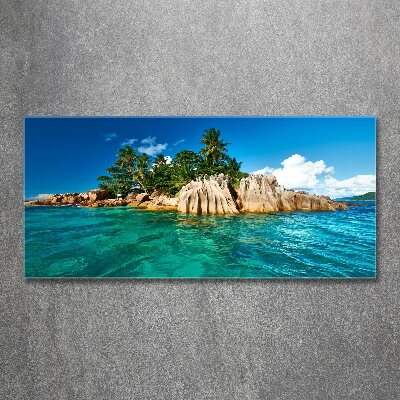 Cuadro metacrilato horizontal Isla tropical