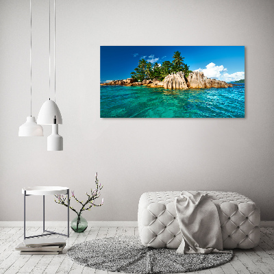 Cuadro metacrilato horizontal Isla tropical