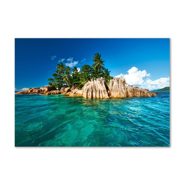Cuadro metacrilato horizontal Isla tropical