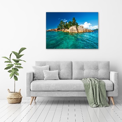 Cuadro metacrilato horizontal Isla tropical