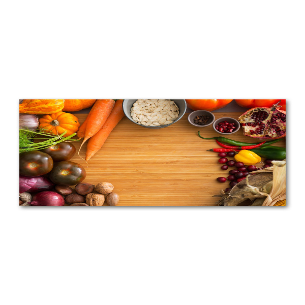 Foto en metacrilato horizontal Verduras de otoño