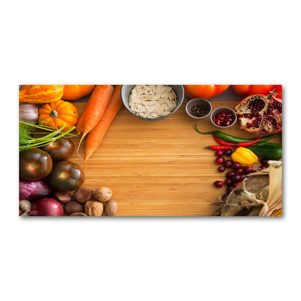 Foto en metacrilato horizontal Verduras de otoño