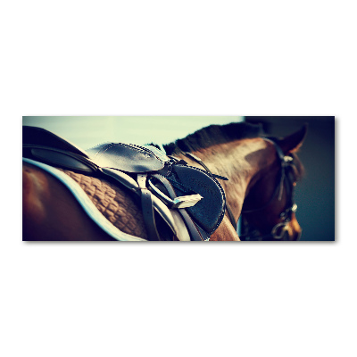 Cuadro metacrilato horizontal Silla de montar con estribos