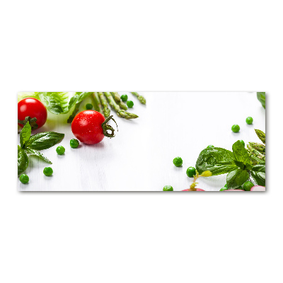 Pintura en acrílico horizontal Verduras frescas