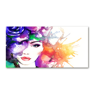 Cuadro acrílico horizontal Retrato de una mujer