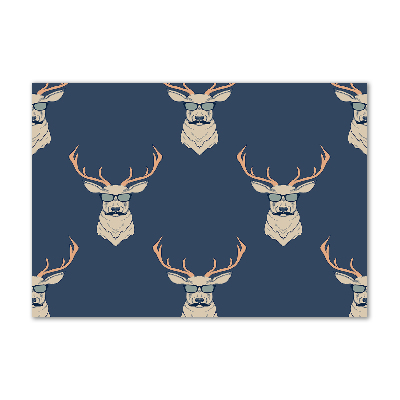 Cuadro acrílico horizontal Ciervo hipster