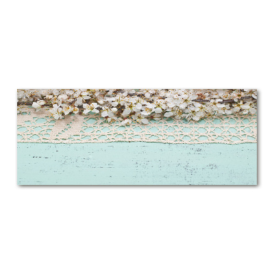 Cuadro acrílico horizontal flores de cerezo