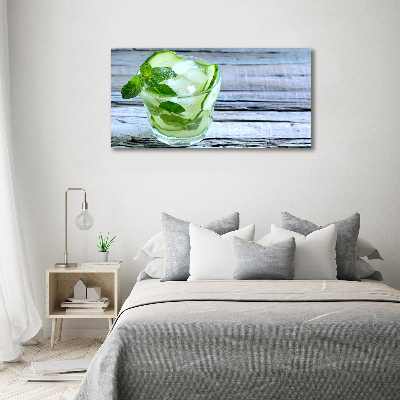 Foto en metacrilato horizontal agua de pepino