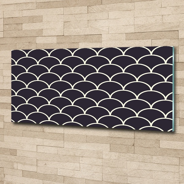 Pintura en acrílico horizontal escamas de pescado