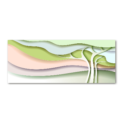 Pintura en acrílico horizontal Árbol abstracto