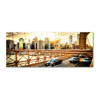 Pintura en acrílico horizontal Puente de Brooklyn