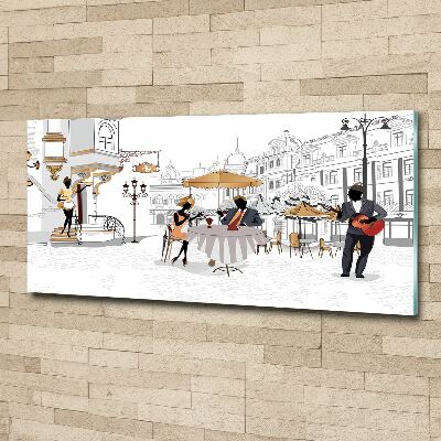 Cuadro acrílico horizontal Cafetería