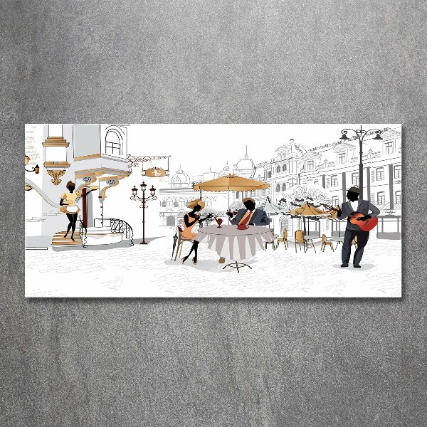 Cuadro acrílico horizontal Cafetería