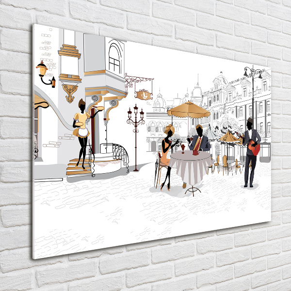 Cuadro acrílico horizontal Cafetería