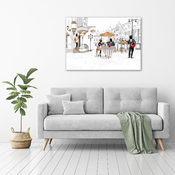 Cuadro acrílico horizontal Cafetería