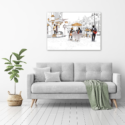 Cuadro acrílico horizontal Cafetería