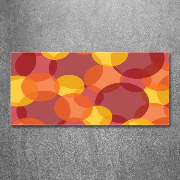 Pintura en acrílico horizontal Círculos de colores