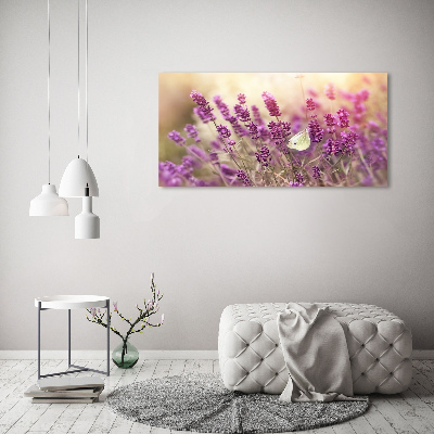 Pintura en acrílico horizontal Lavanda