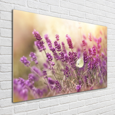 Pintura en acrílico horizontal Lavanda