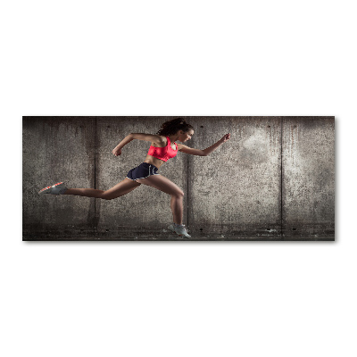 Cuadro metacrilato horizontal Mujer corriendo