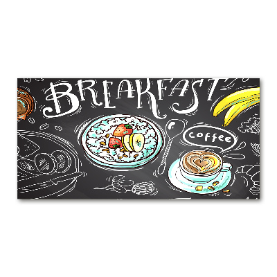 Cuadro acrílico horizontal Desayuno