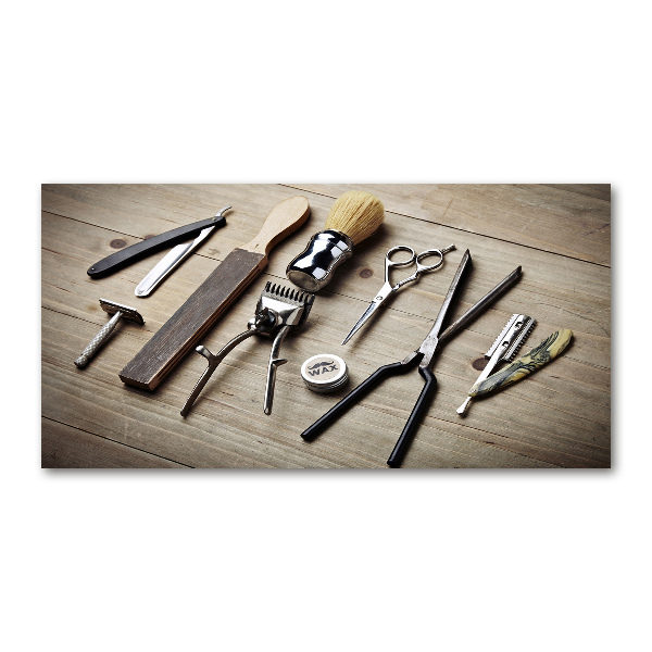 Cuadro acrílico horizontal Peluquería masculina