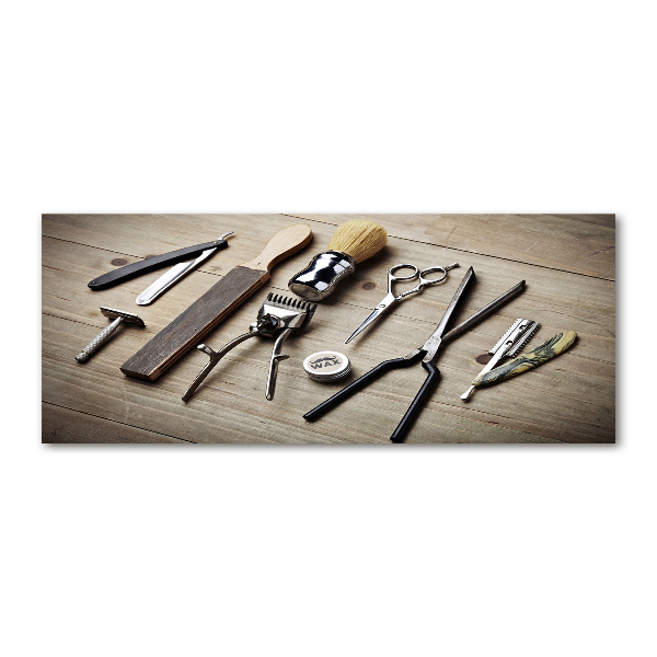 Cuadro acrílico horizontal Peluquería masculina