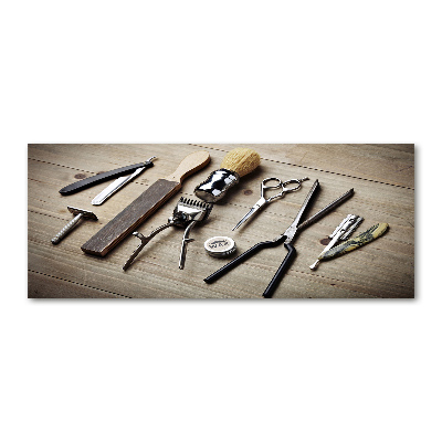 Cuadro acrílico horizontal Peluquería masculina