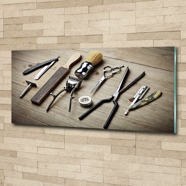 Cuadro acrílico horizontal Peluquería masculina