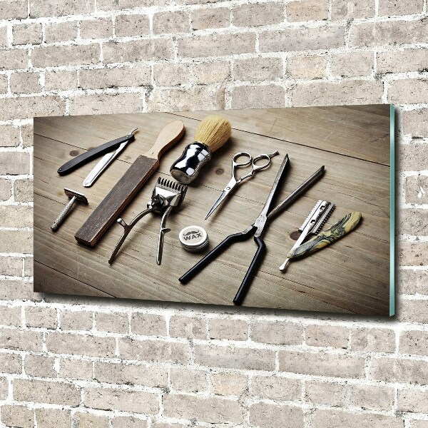 Cuadro acrílico horizontal Peluquería masculina