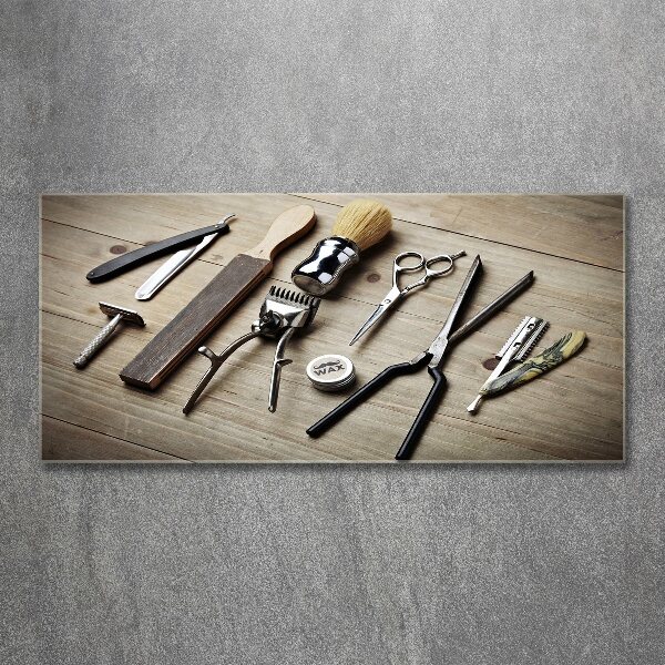 Cuadro acrílico horizontal Peluquería masculina