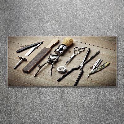 Cuadro acrílico horizontal Peluquería masculina