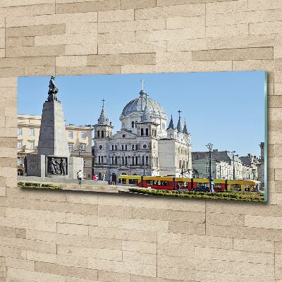 Pintura en acrílico horizontal Plaza de la Libertad de Łódź