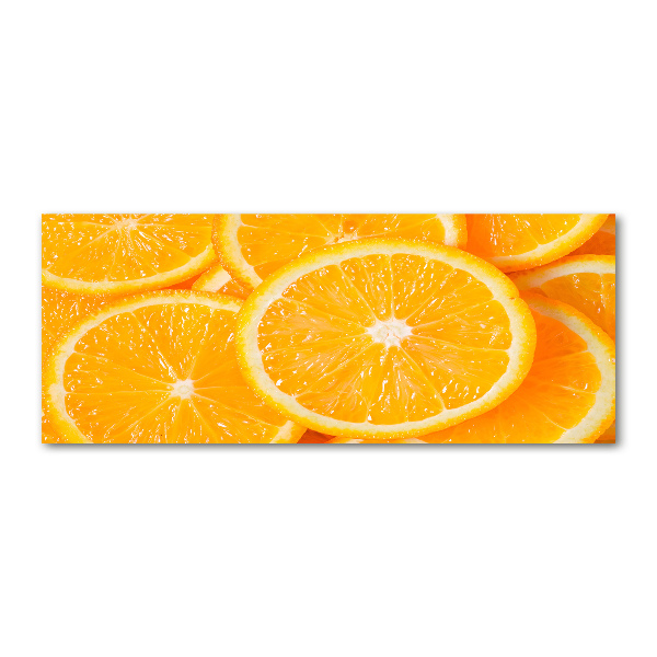 Pintura en acrílico horizontal rodajas de naranja