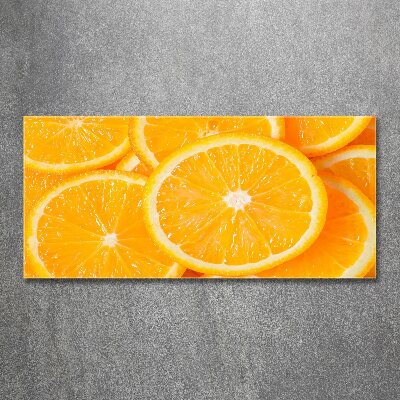 Pintura en acrílico horizontal rodajas de naranja