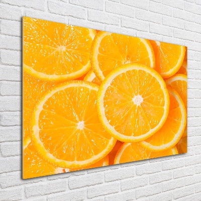 Pintura en acrílico horizontal rodajas de naranja